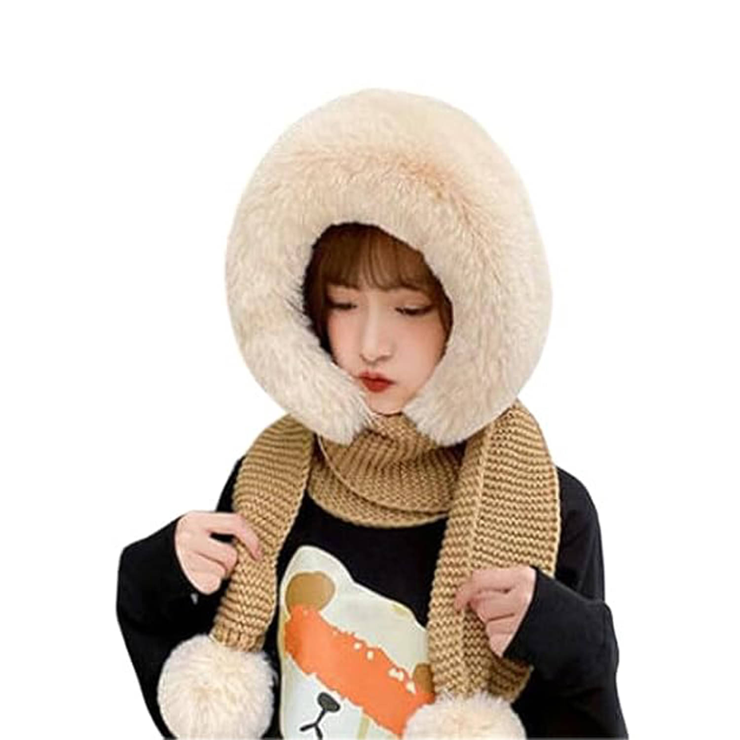     			HF LUMEN Brown Woollen Women's Hat ( Pack of 1 )