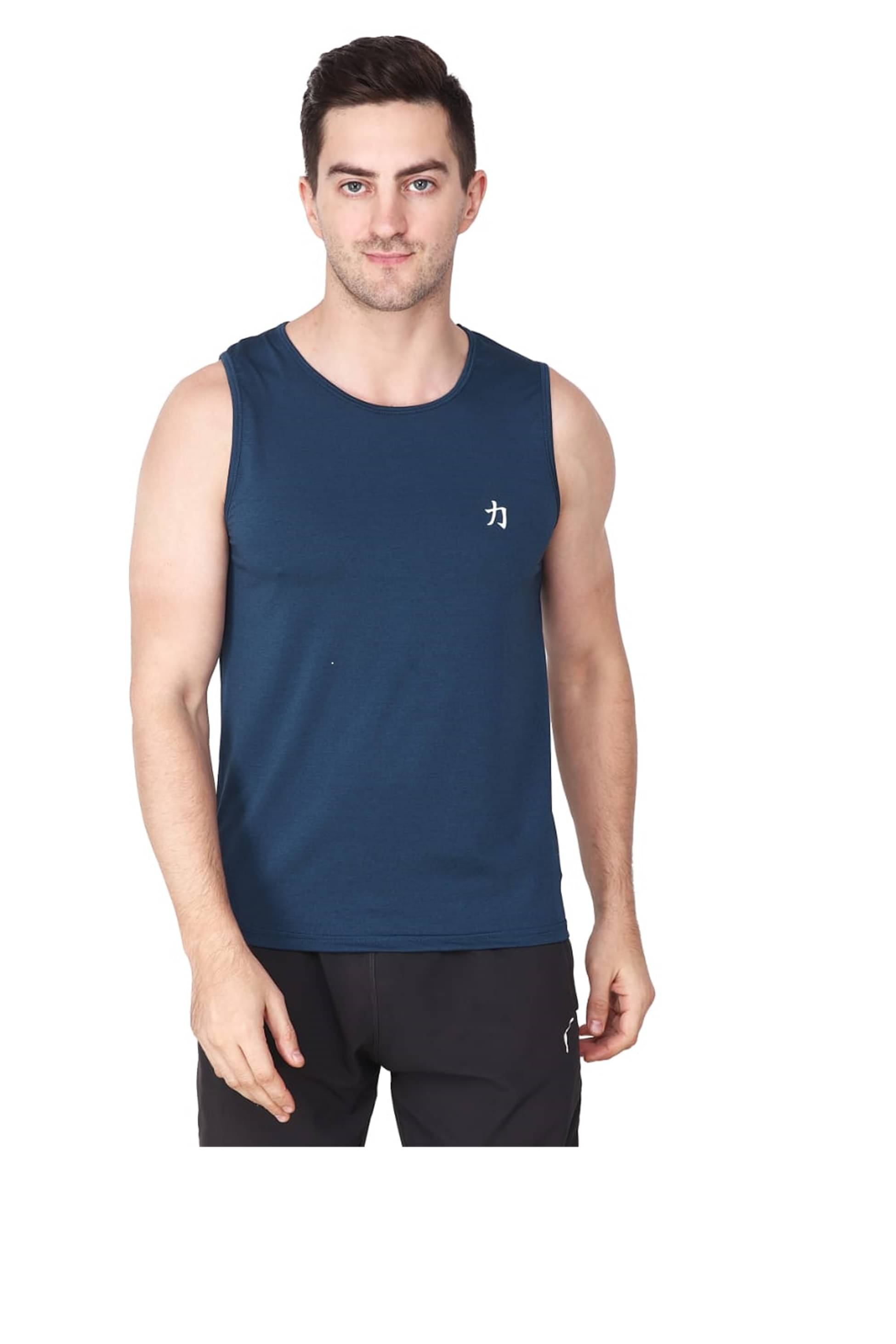 Herculeen Pack of 1 Lycra Gym Vest For Men ( Blue ) Herculeen Pack of 1 Lycra Gym Vest For Men ( Blue )