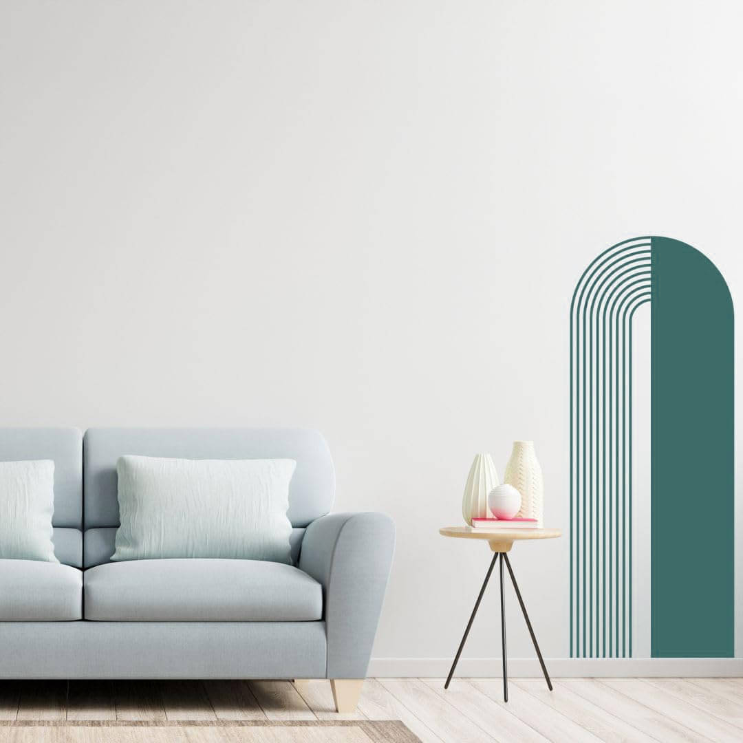 Inkfence Wall Sticker Abstract ( 110 x 45 cms ) Inkfence Wall Sticker Abstract ( 110 x 45 cms )