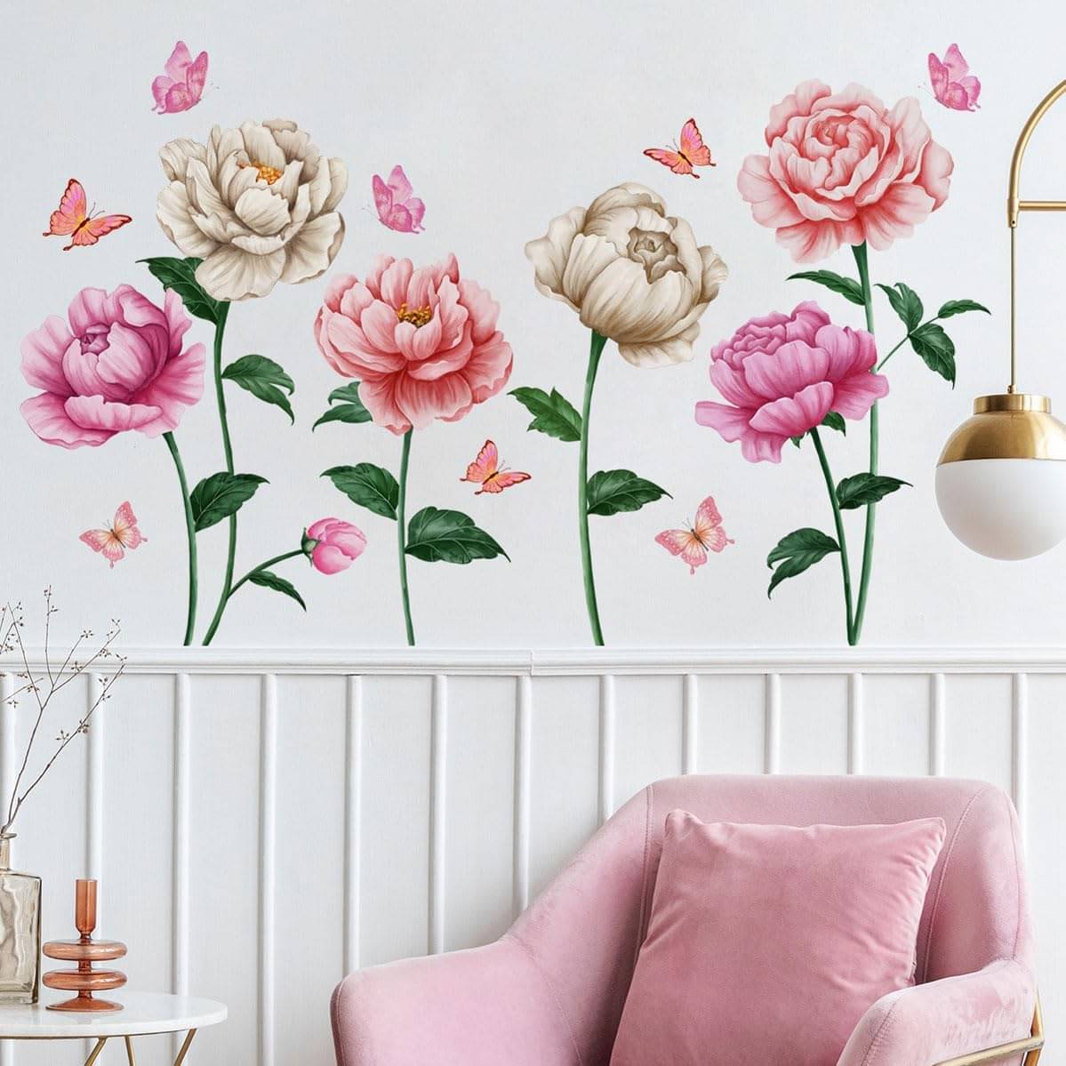     			Inkfence Wall Sticker Floral ( 70 x 130 cms )