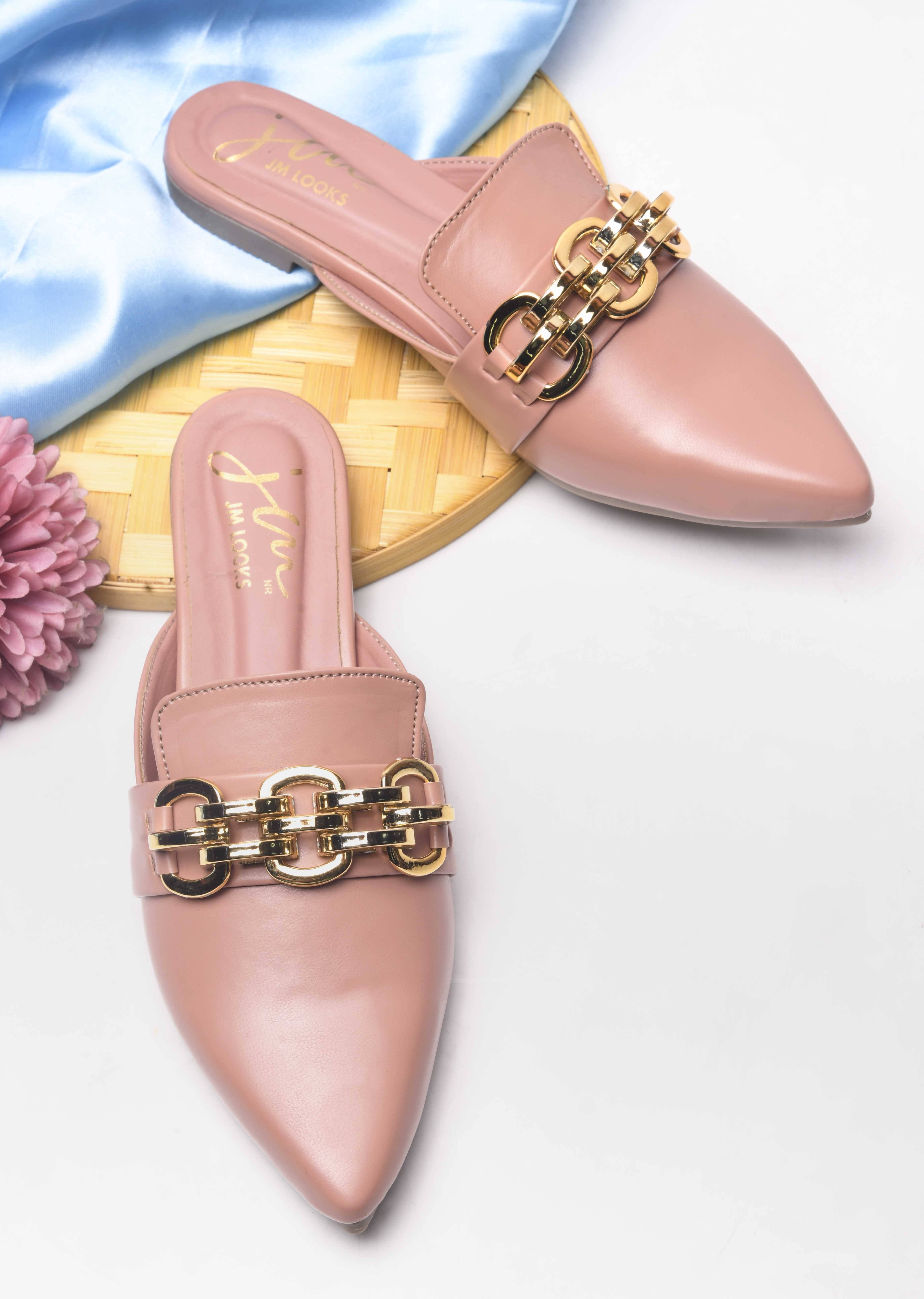     			JM Looks Peach Women's Flats