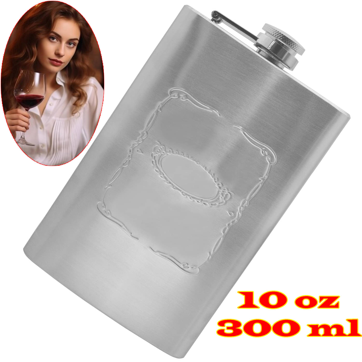     			JMALL Steel Hip Flask