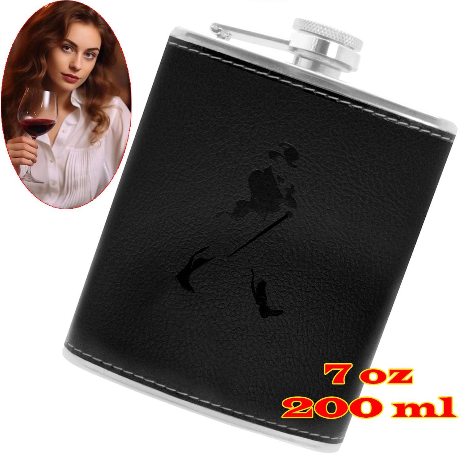     			JMALL Steel Hip Flask