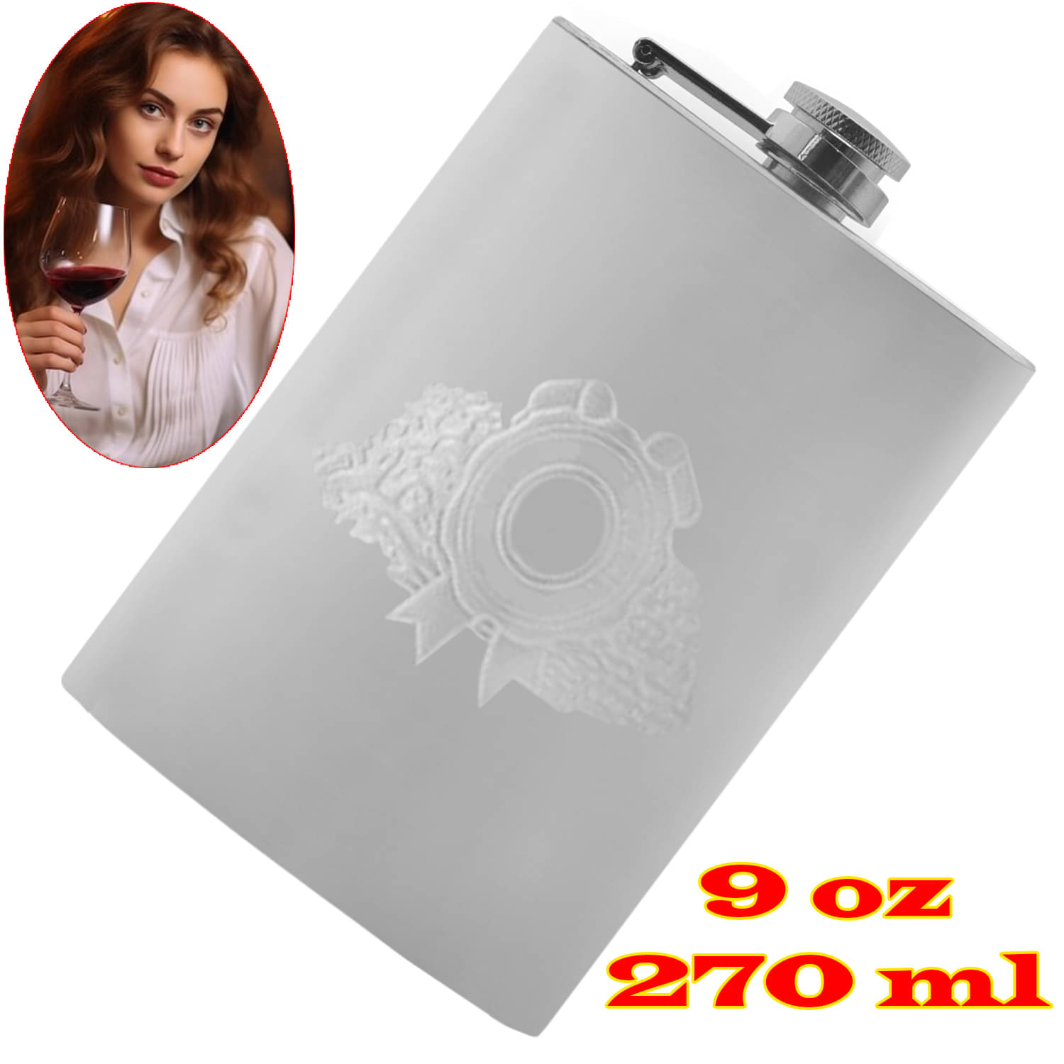     			JMALL Steel Hip Flask