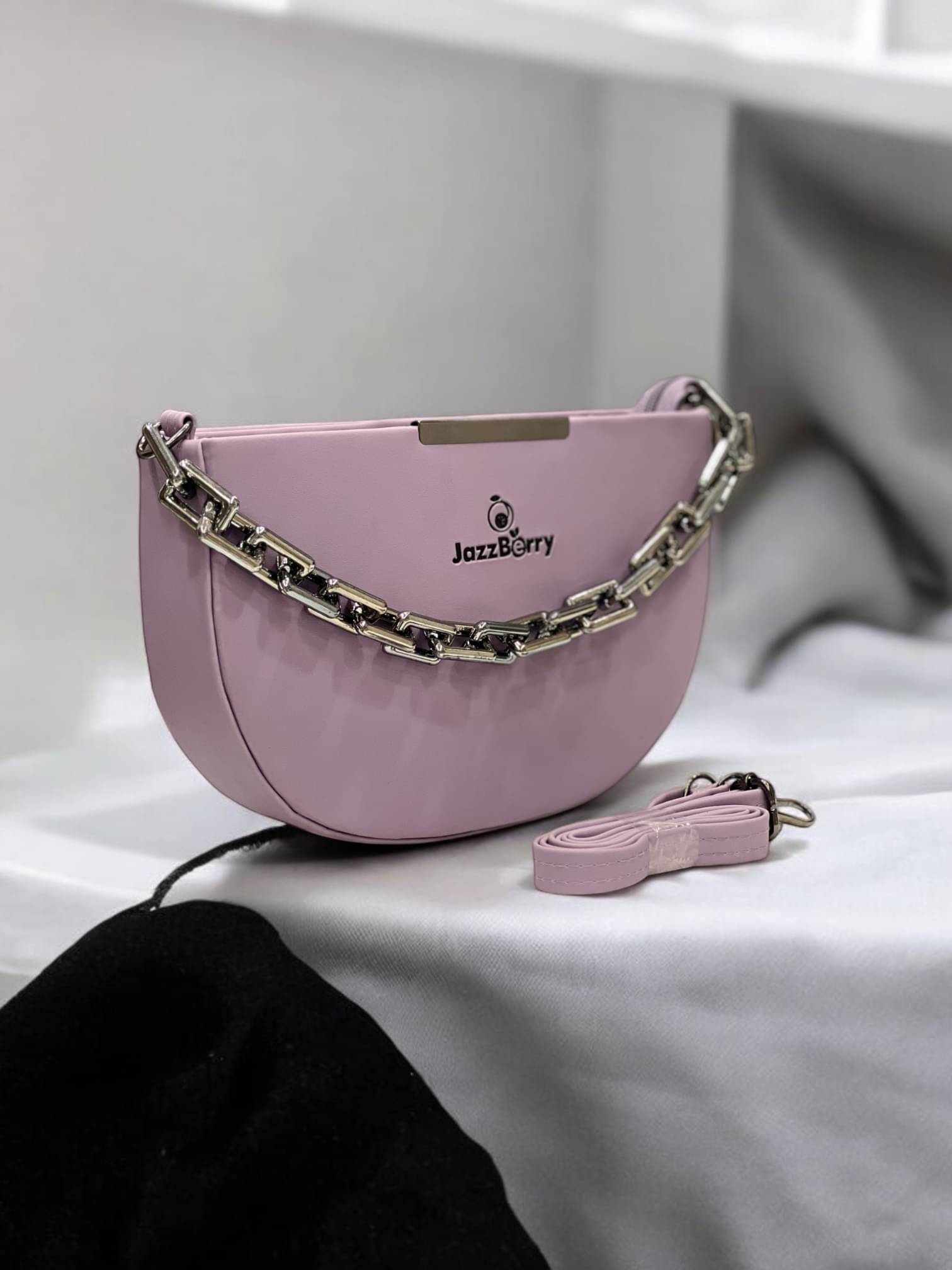     			Jazzberry Satchel Bag PU Set of 1 ( Purple )