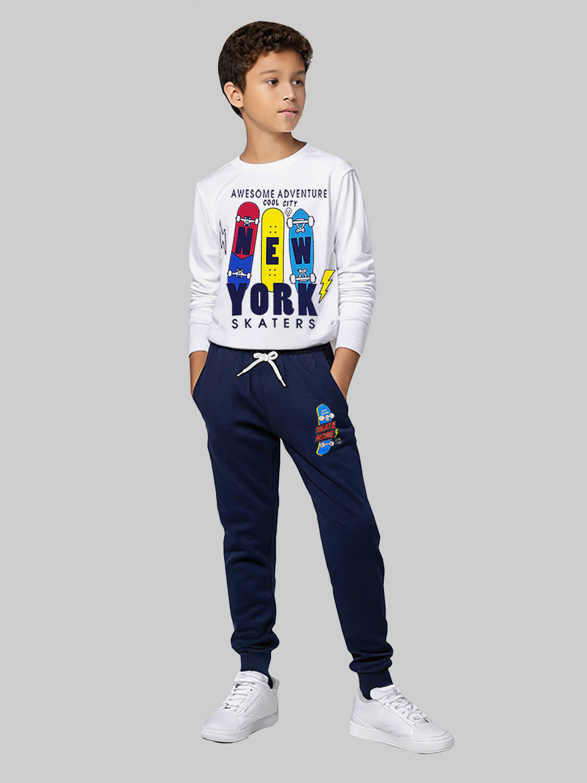 Kuchipoo Pack of 1 Boys Cotton Blend T-Shirt & Pants Set ( Multicolor 1 ) Kuchipoo Pack of 1 Boys Cotton Blend T-Shirt & Pants Set ( Multicolor 1 )
