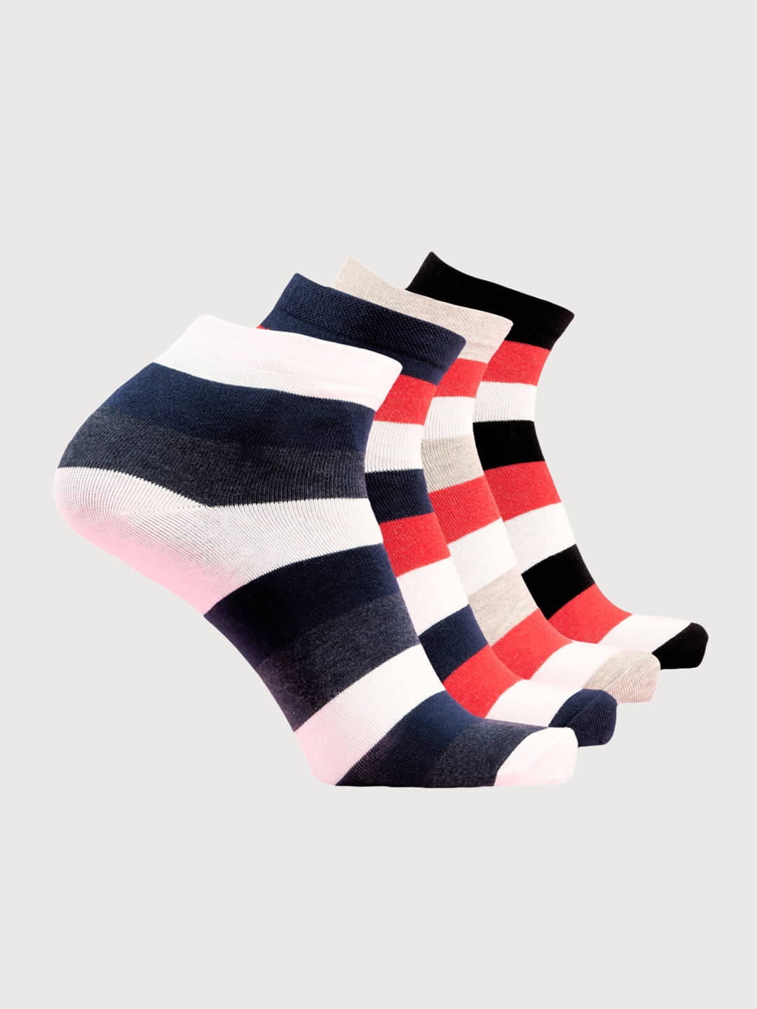 LUX MOZZE Pack of 5 Men's Cotton Blend Ankle Length Socks ( Multicolor 6 )     			LUX MOZZE Pack of 5 Men's Cotton Blend Ankle Length Socks ( Multicolor 6 )