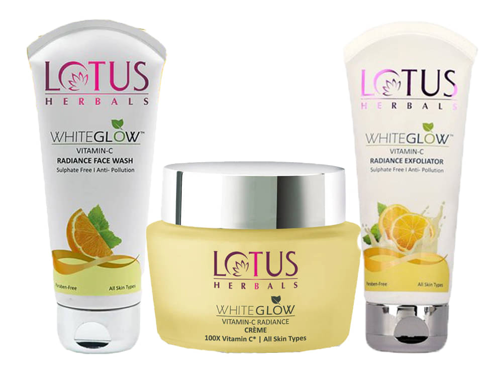 Lotus Herbals WhiteGlow Vitamin-C Day Cream 50g , Face Wash 100g , Face Exfoliater 100g (Pack of 3) Lotus Herbals WhiteGlow Vitamin-C Day Cream 50g , Face Wash 100g , Face Exfoliater 100g (Pack of 3)