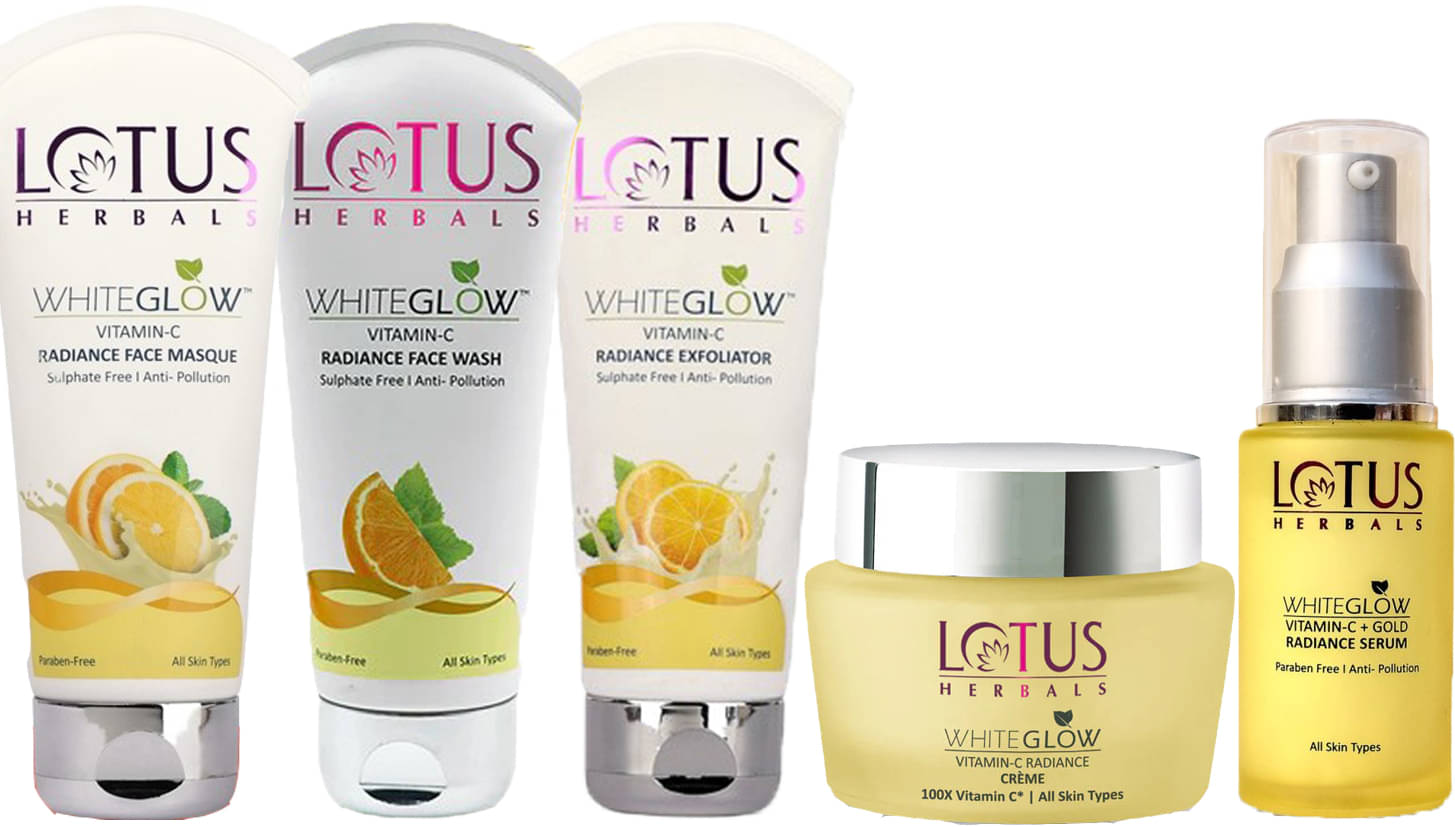Lotus Herbals Vitamin-C Cream 50g ,FaceWash 100g ,Exfoliter 100g ,Serum 30ml ,Masque 100g (Pack of 5) Lotus Herbals Vitamin-C Cream 50g ,FaceWash 100g ,Exfoliter 100g ,Serum 30ml ,Masque 100g (Pack of 5)