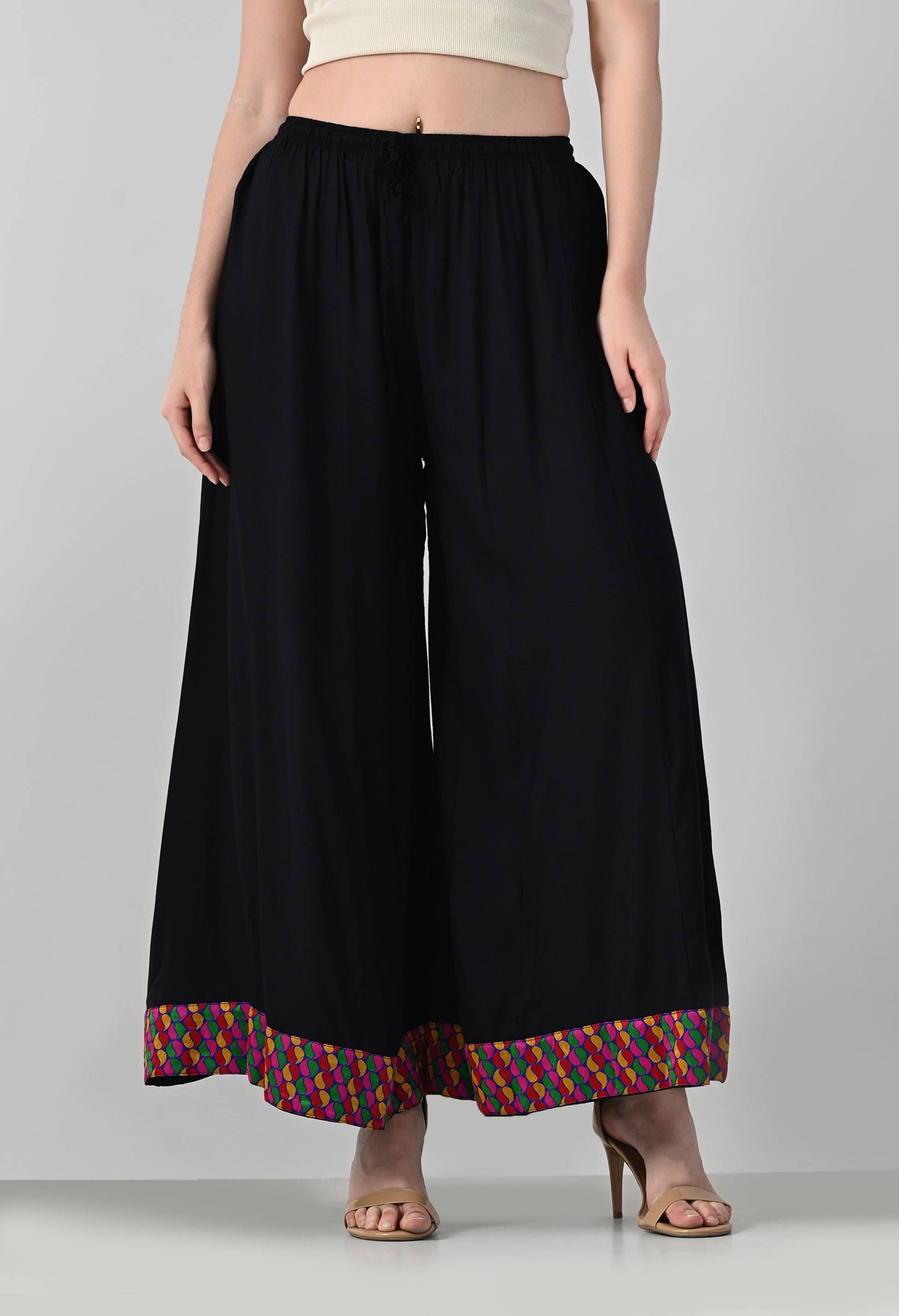     			MAURYA - Black Rayon Women's Palazzo ( Pack of 1 )