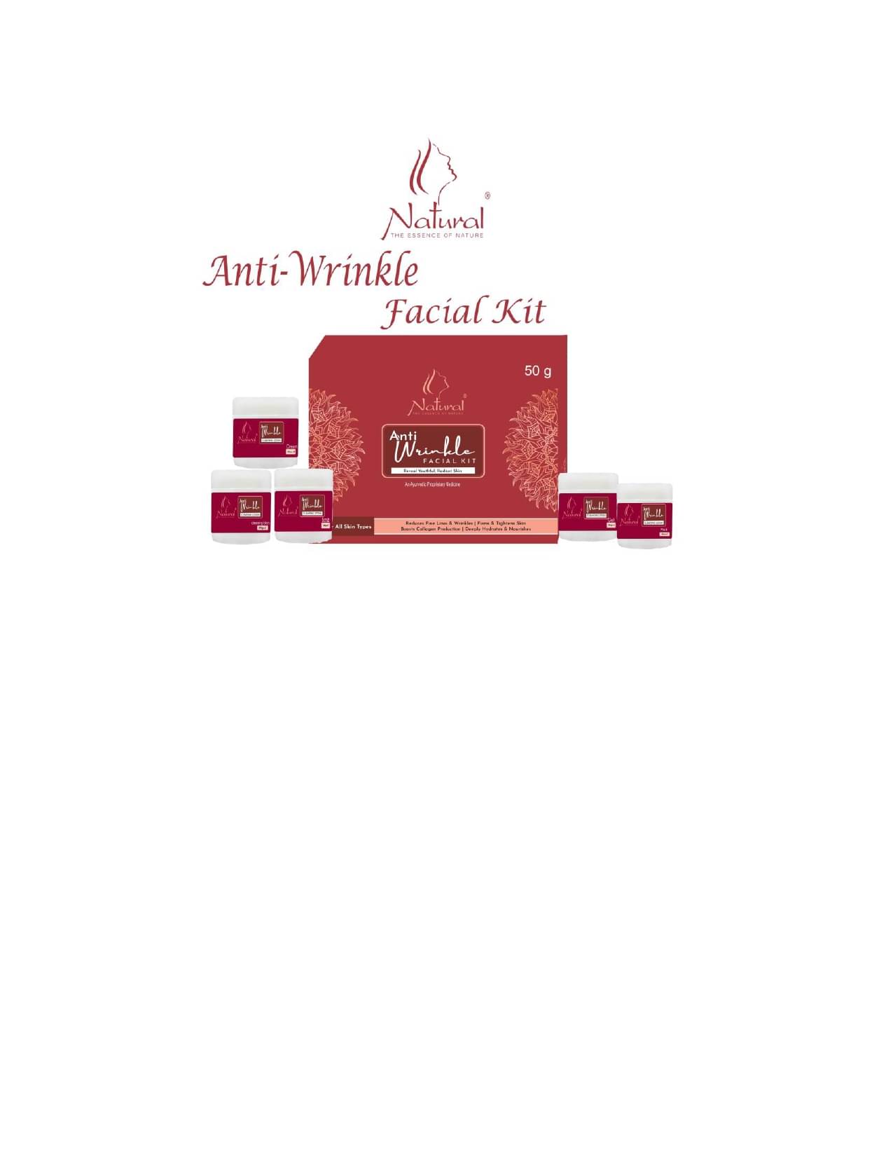 NATURAL THE ESSENCE OF NATURE Less Than 3 Times Use Facial Kit For All Skin Type Floral 50 ( Pack of 1 ) NATURAL THE ESSENCE OF NATURE Less Than 3 Times Use Facial Kit For All Skin Type Floral 50 ( Pack of 1 )