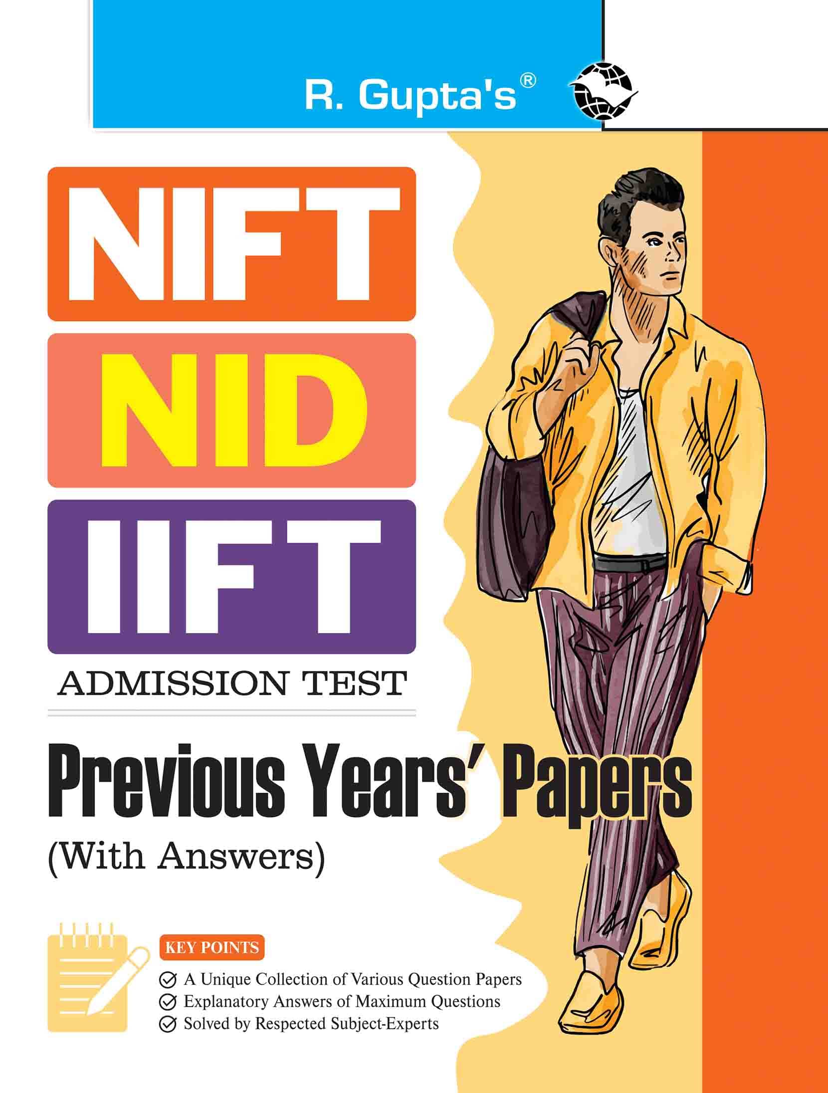     			NIFT/NID/IIFT Admission Test – Previous Years' Papers (With Answers)
