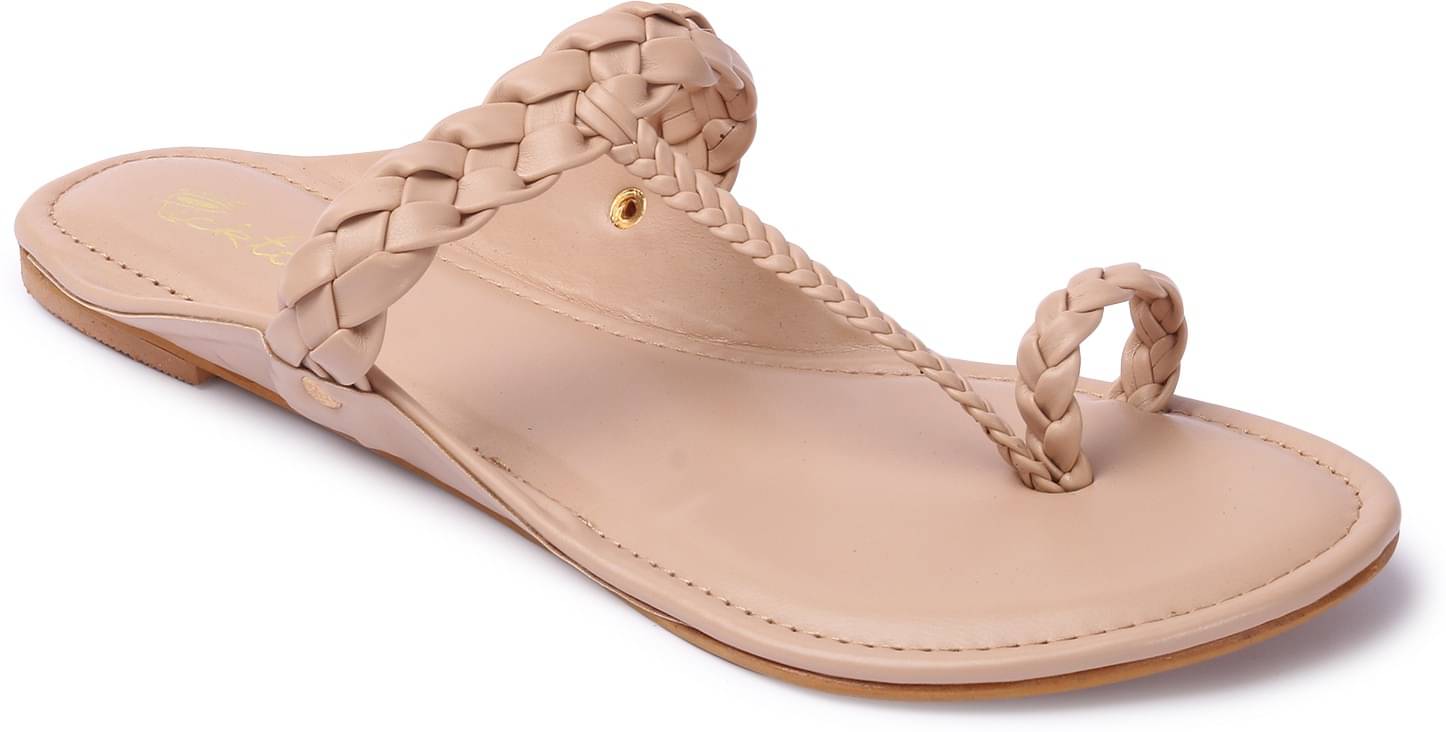     			Picktoes Beige Women's Flats