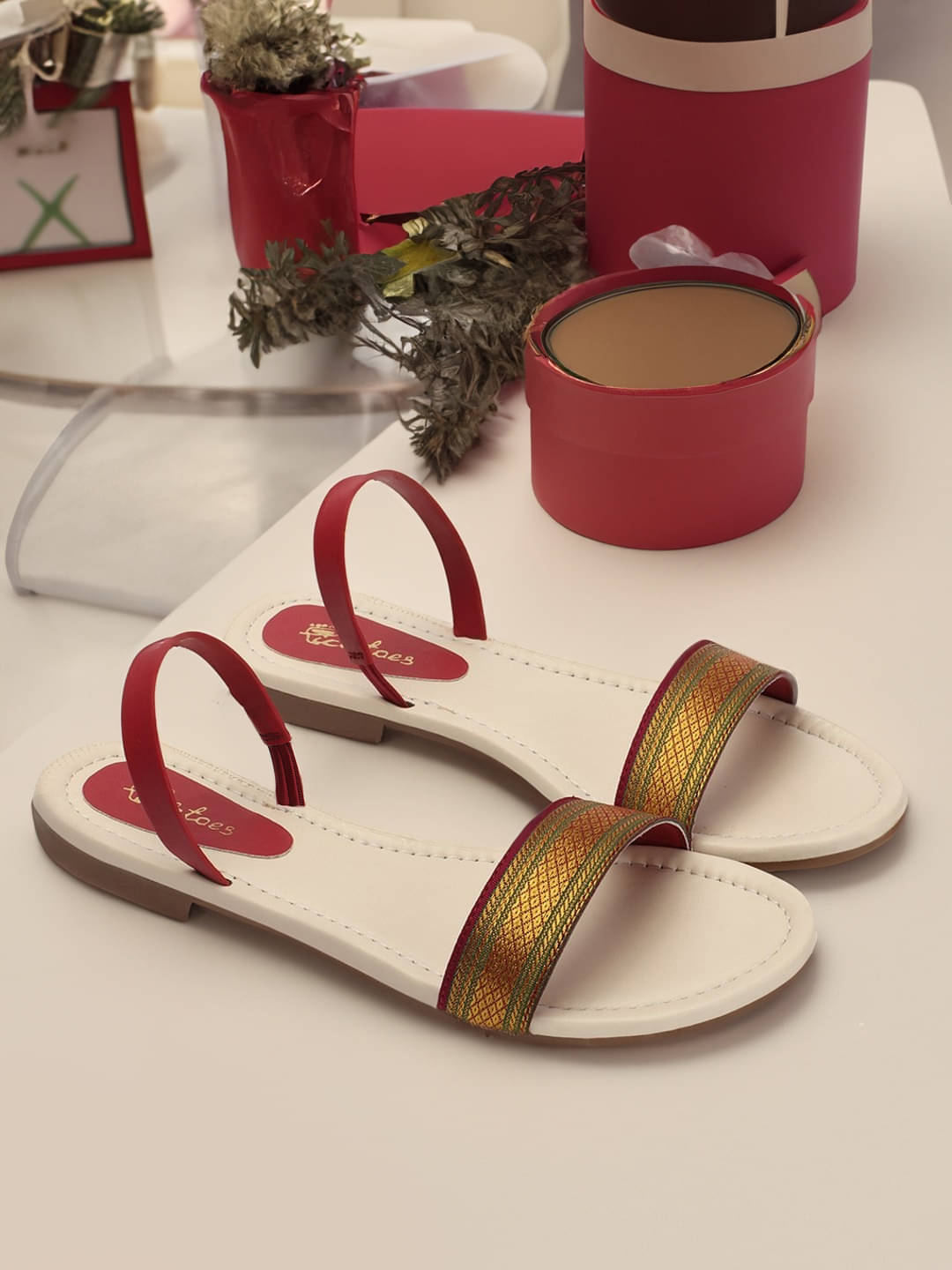Picktoes Maroon Women's Flats Picktoes Maroon Women's Flats