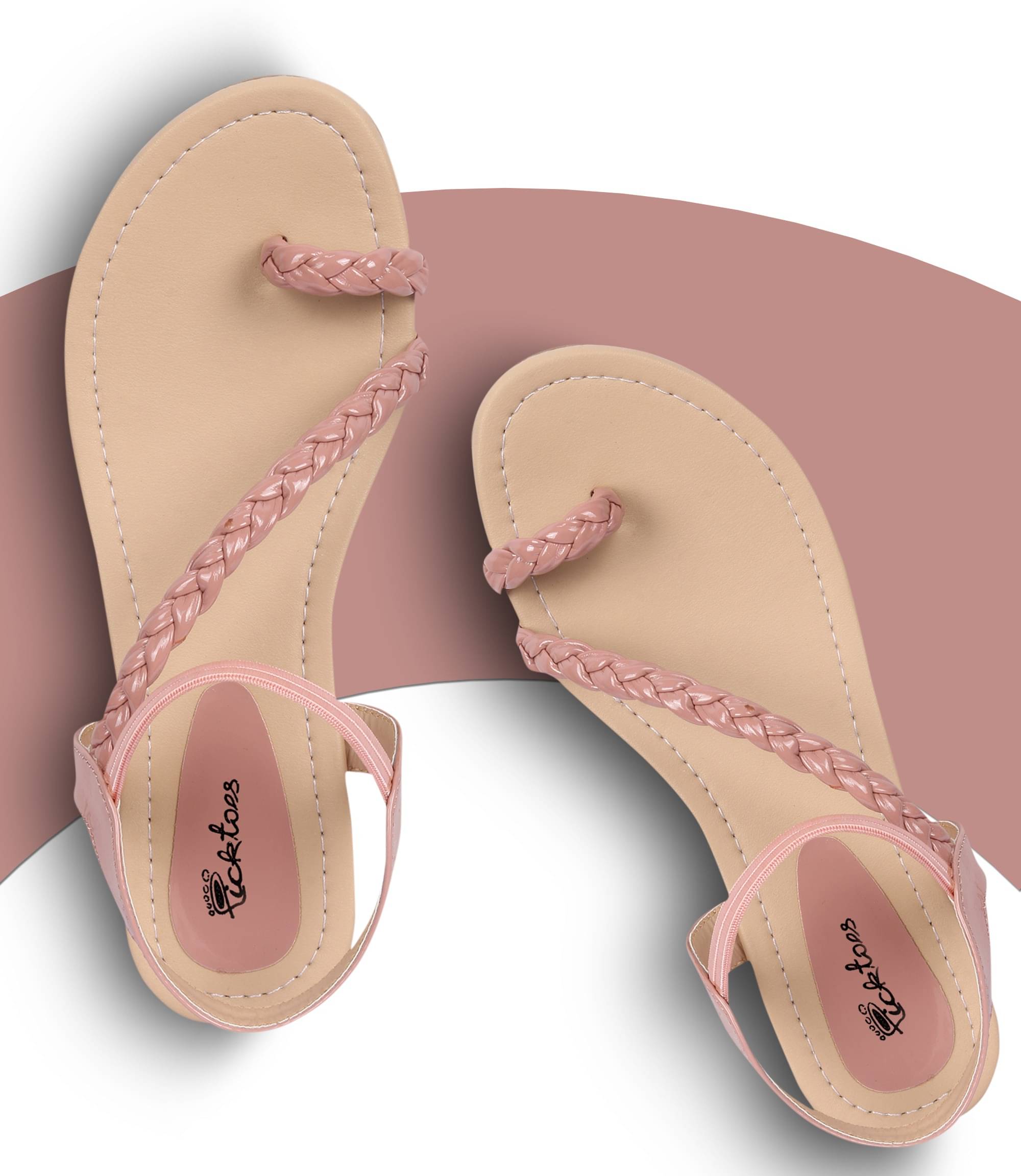     			Picktoes Pink Women's Flats