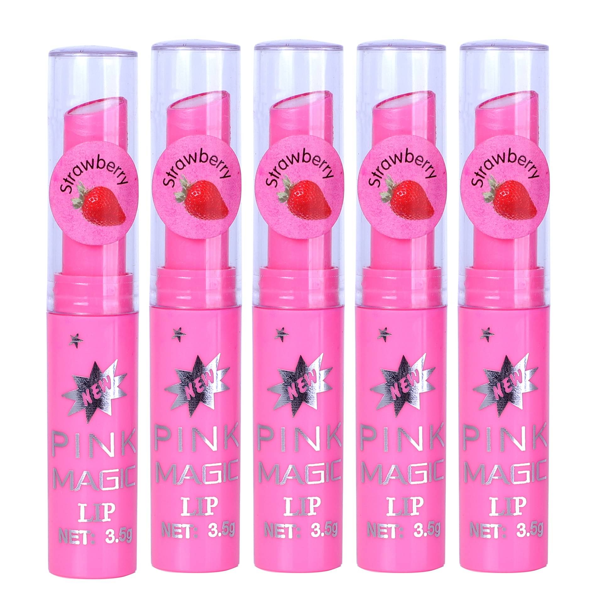     			Pinner Pink glossy color changing Lip Gloss (Pack of 5)