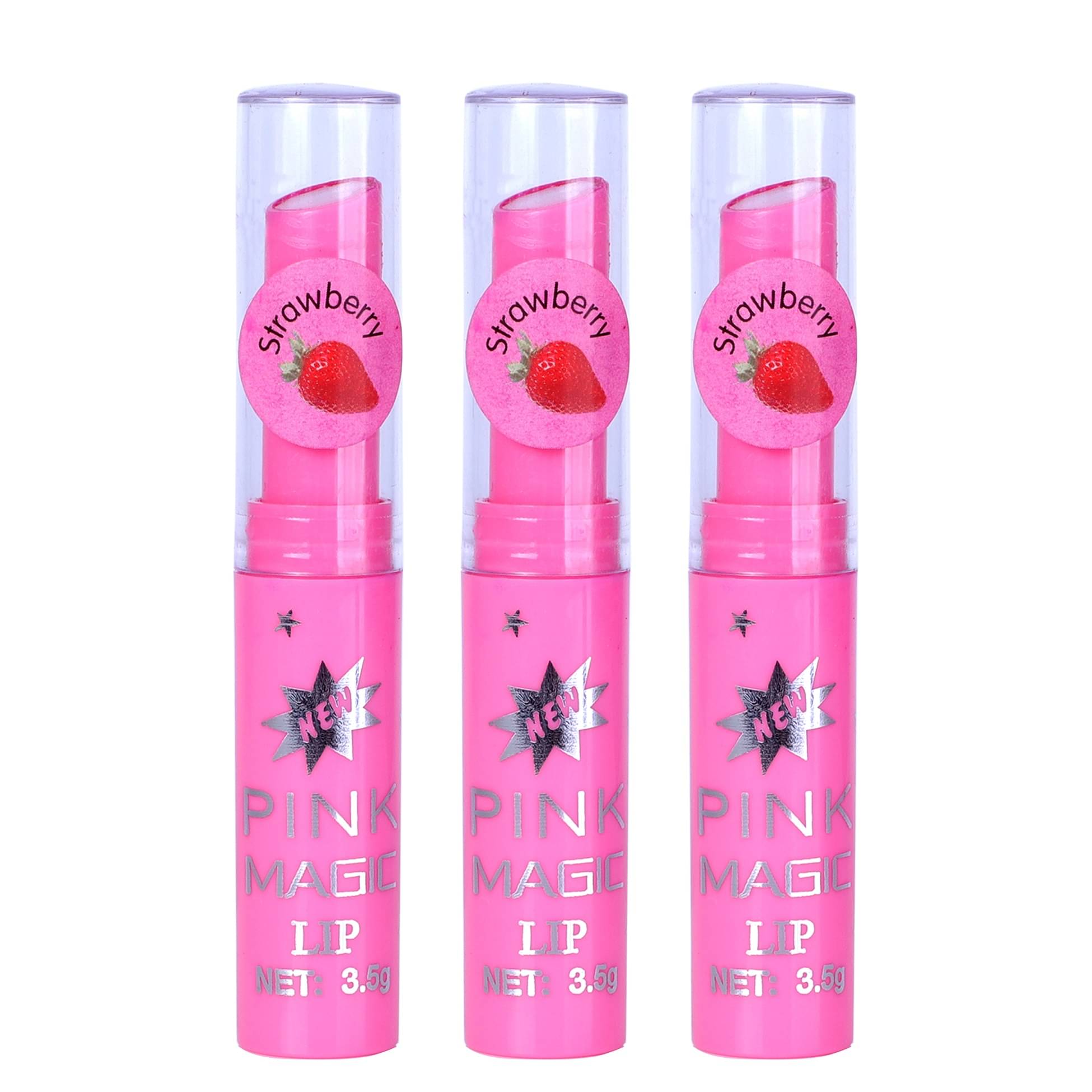     			Pinner Pink glossy color changing Lip Gloss (Pack of 3)