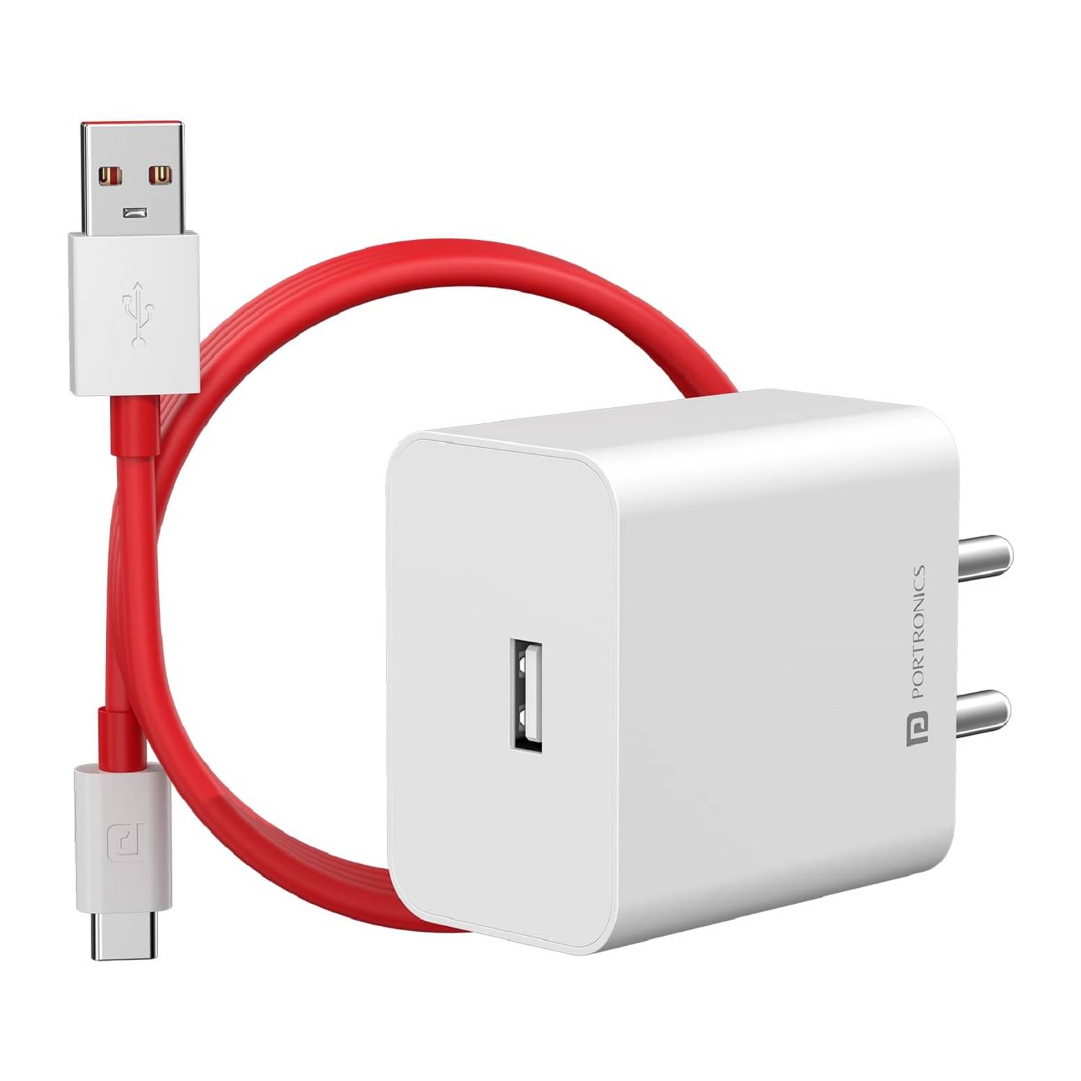     			Portronics Type C 3A Wall Charger