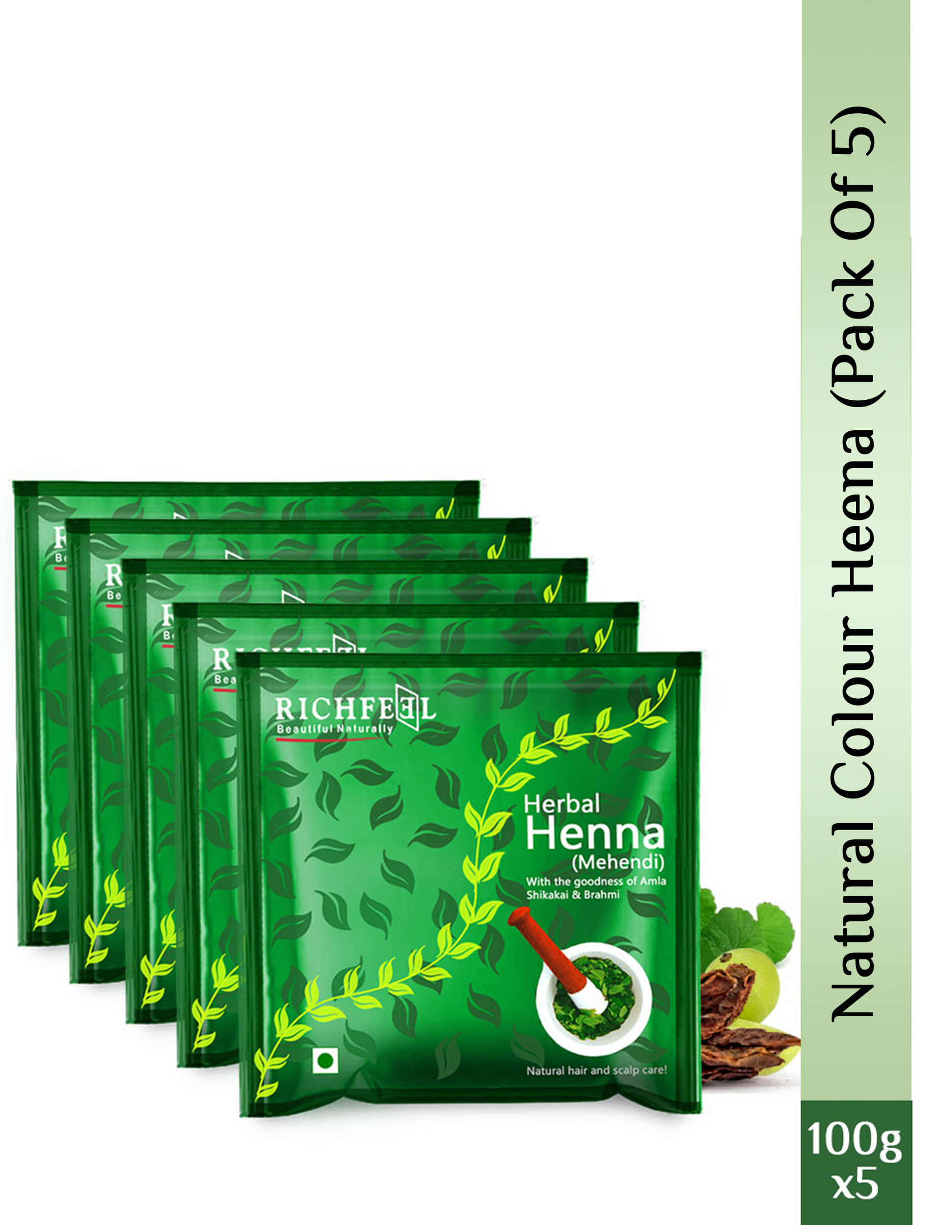 Richfeel Henna Mehendi 100 Gms Pack of 5