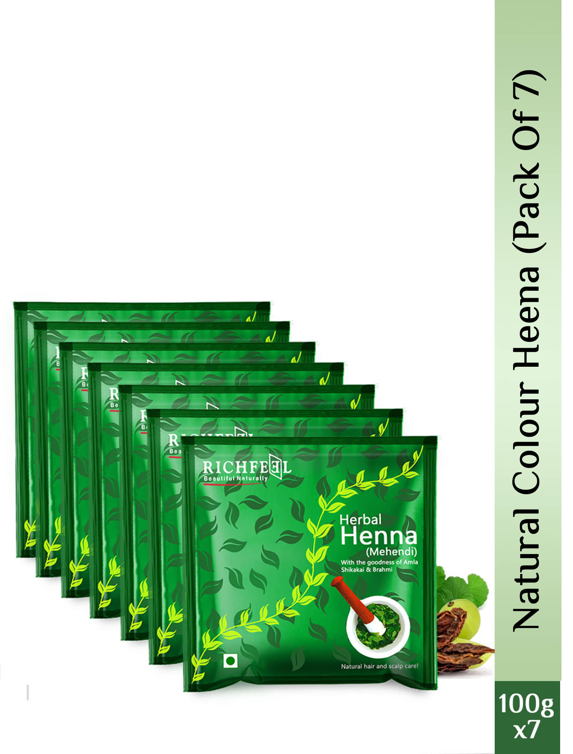 Richfeel Henna Mehendi 100 Gms Pack of 7