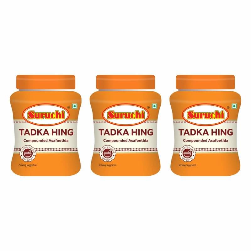     			SURUCHI  Tadka Hing Powder - 50g Each, Premium Quality Compound Asafoetida -  Masala 50 gm Pack of 3