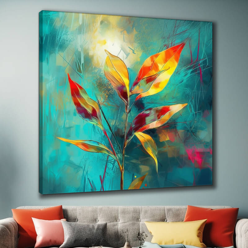     			Saf Abstract Painting With Frame