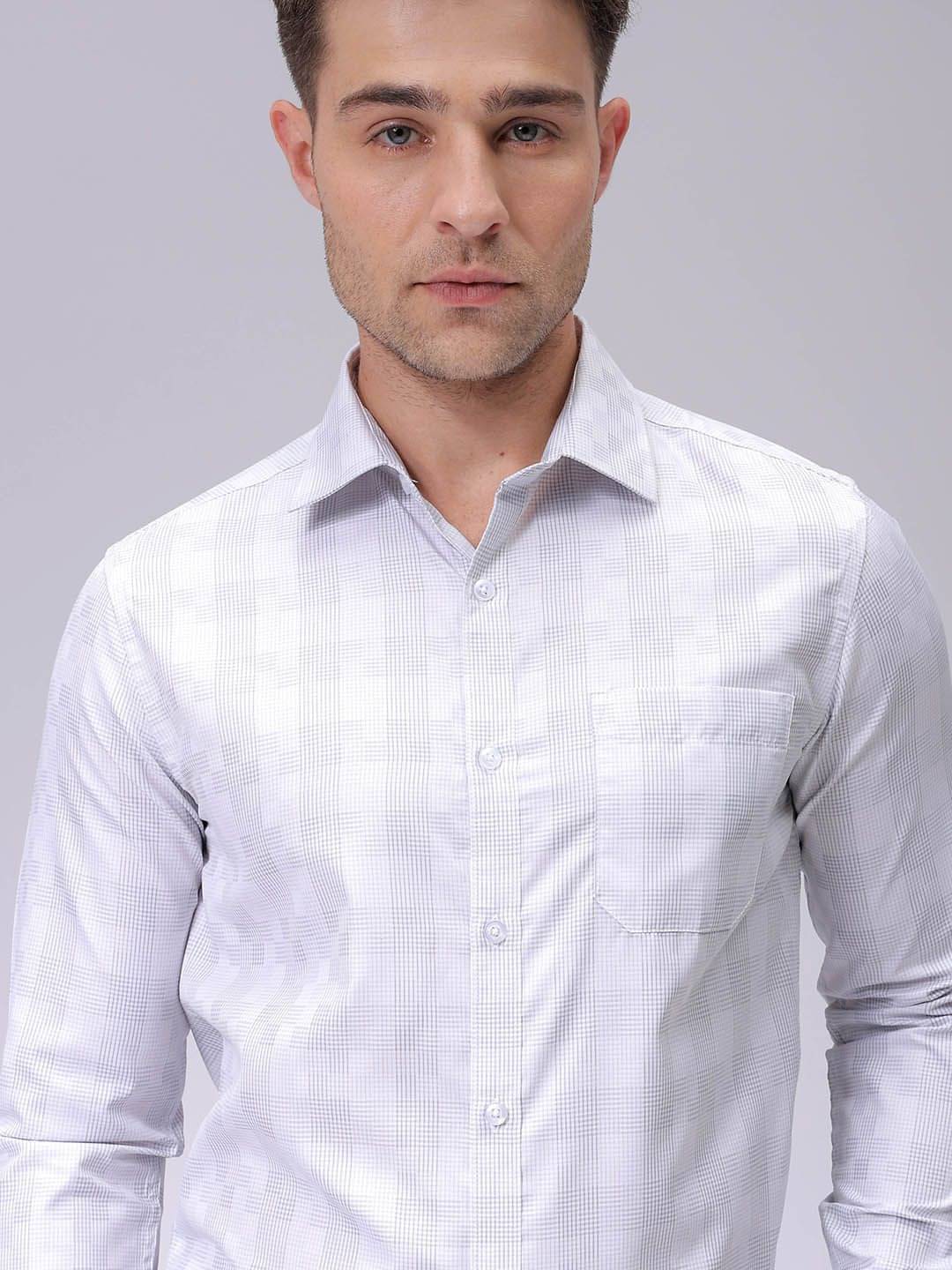 The Indian Garage Co. Poly Cotton Slim Fit Full Sleeves Men's Formal Shirt - Grey ( Pack of 1 ) The Indian Garage Co. Poly Cotton Slim Fit Full Sleeves Men's Formal Shirt - Grey ( Pack of 1 )