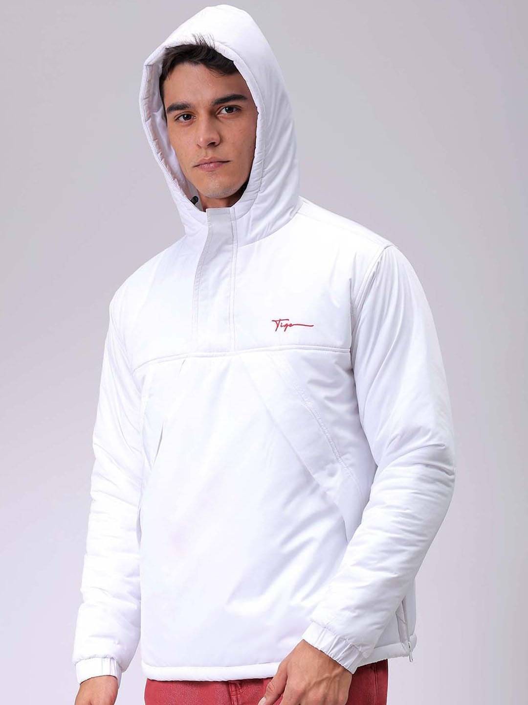     			The Indian Garage Co Men Hooded Slim Fit Bomber Jacket