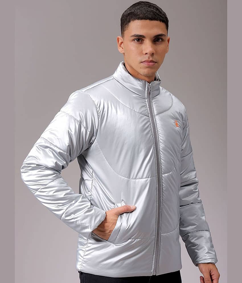 The Indian Garage Co Men High Neck Solid Puffer Jacket - Jackets & Coats | Buy online on ZillyBuy