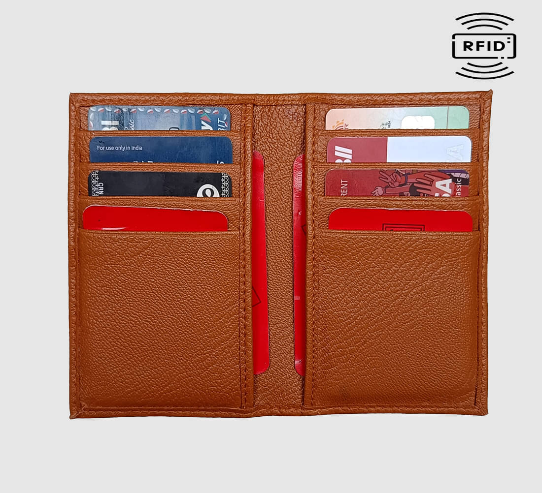     			Wingers PU Leather Unisex Travel Card Holder ( Pack of 1 )