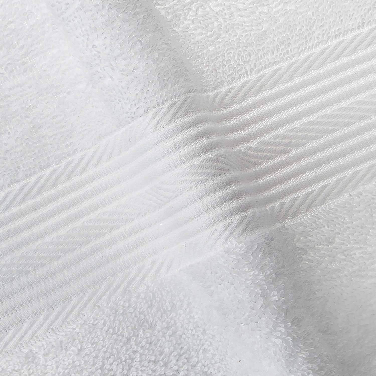     			XMER Pack of 3 Terry 475 -GSM Bath Towel ( White )