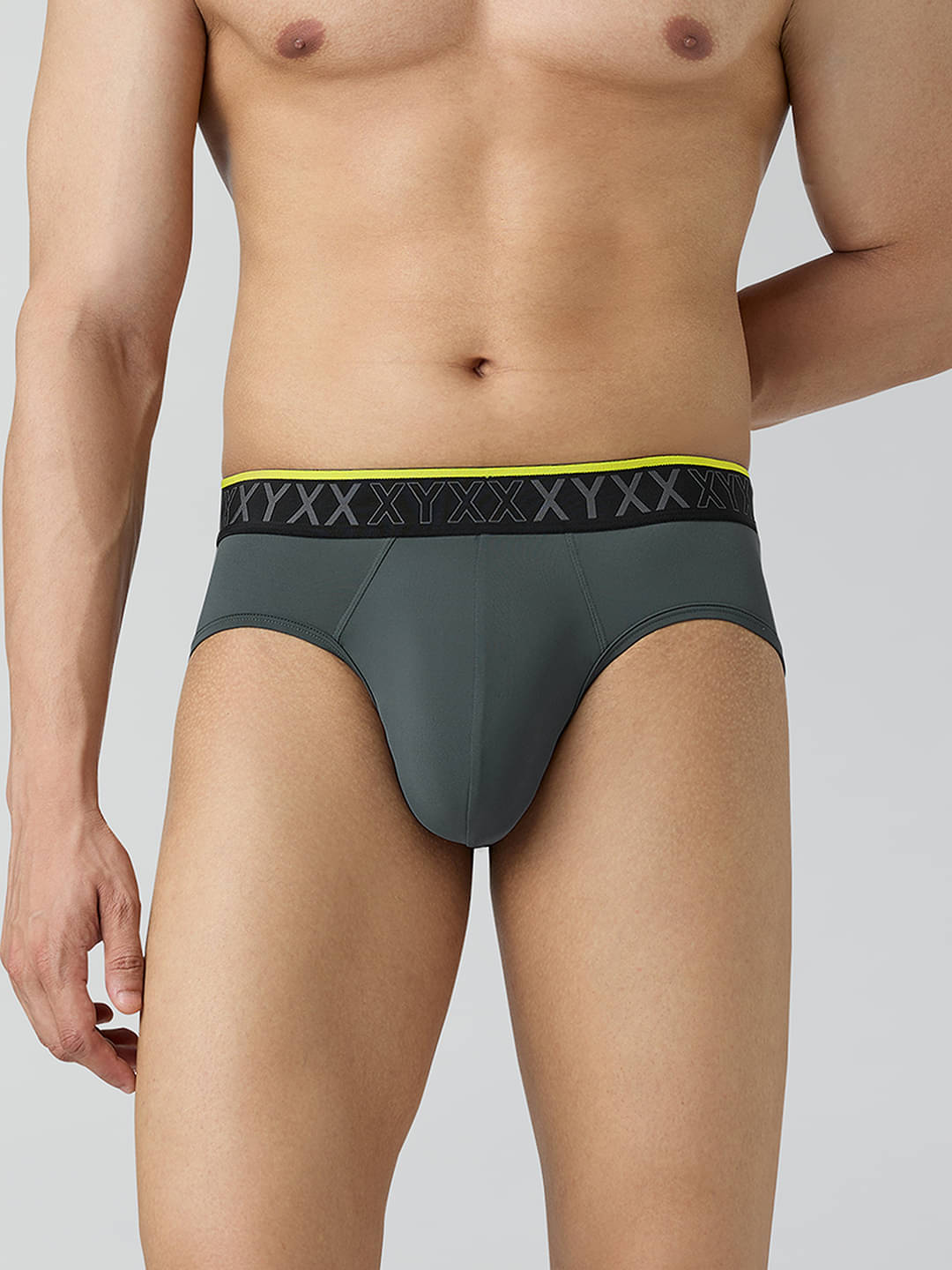 XYXX Pack of 1 Nylon Briefs For Men's ( Grey ) XYXX Pack of 1 Nylon Briefs For Men's ( Grey )