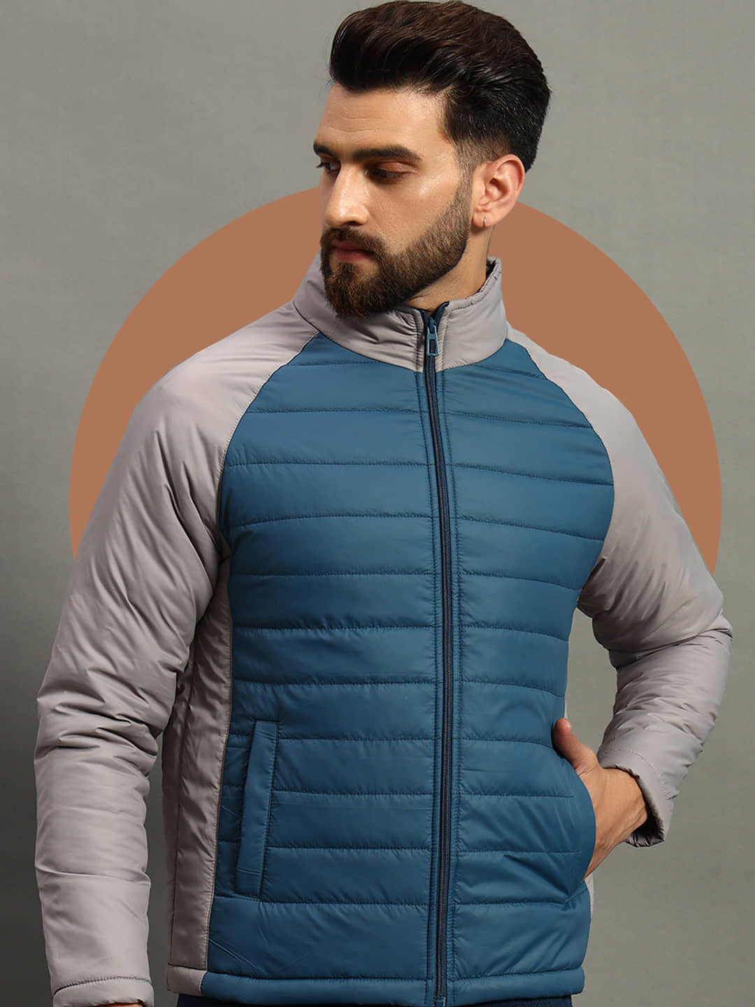renuovo Polyester Men's Puffer Jacket - Indigo ( Pack of 1 ) - Jackets & Coats | Buy online on ZillyBuy