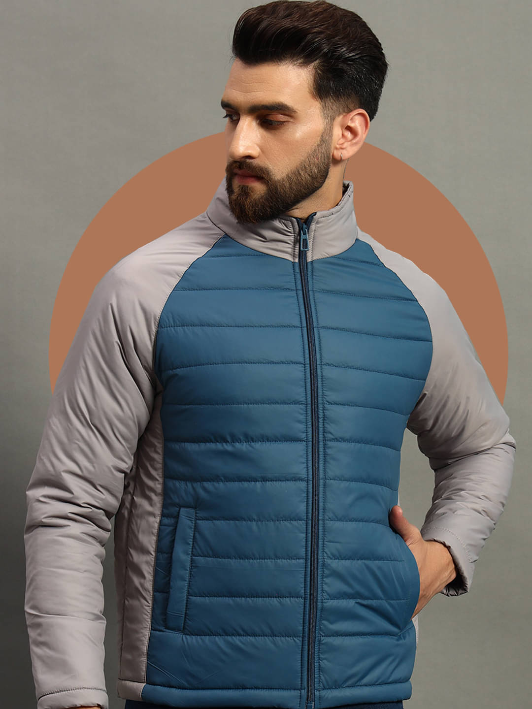 renuovo Polyester Men's Puffer Jacket - Indigo ( Pack of 1 ) renuovo Polyester Men's Puffer Jacket - Indigo ( Pack of 1 )