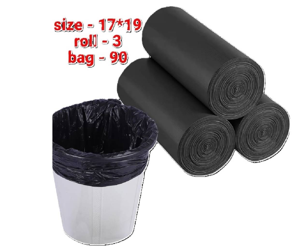     			saiswar Black Plastic Small Cleaning Small ( Pack of 3 )