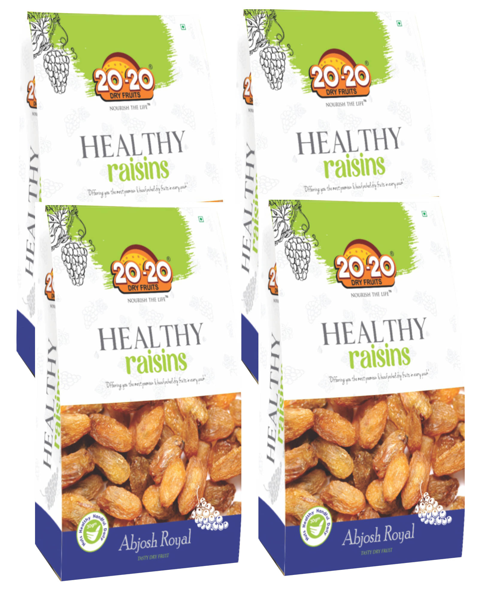 20-20 Dry Fruits Raisin with Seeds (Munakka) 1000 Pack of 4 20-20 Dry Fruits Raisin with Seeds (Munakka) 1000 Pack of 4