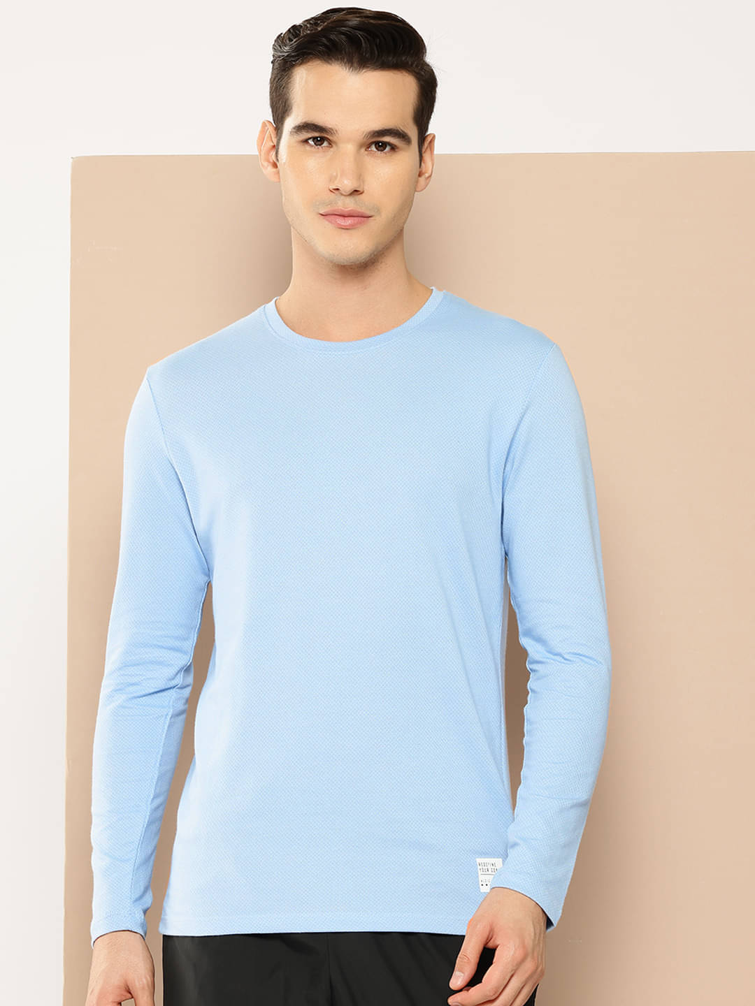 Alcis Blue Cotton Regular Fit Men's Sports T-Shirt ( Pack of 1 ) Alcis Blue Cotton Regular Fit Men's Sports T-Shirt ( Pack of 1 )