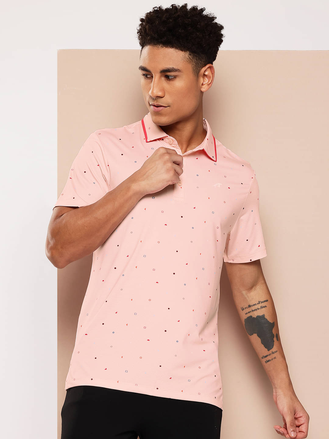 Alcis Pink Polyester Regular Fit Men's Sports Polo T-Shirt ( Pack of 1 ) Alcis Pink Polyester Regular Fit Men's Sports Polo T-Shirt ( Pack of 1 )