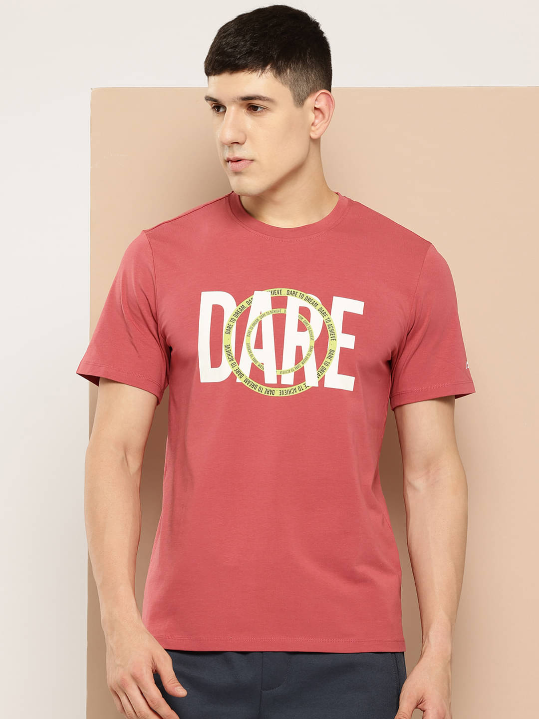 Alcis Red Cotton Regular Fit Men's Sports T-Shirt ( Pack of 1 ) Alcis Red Cotton Regular Fit Men's Sports T-Shirt ( Pack of 1 )