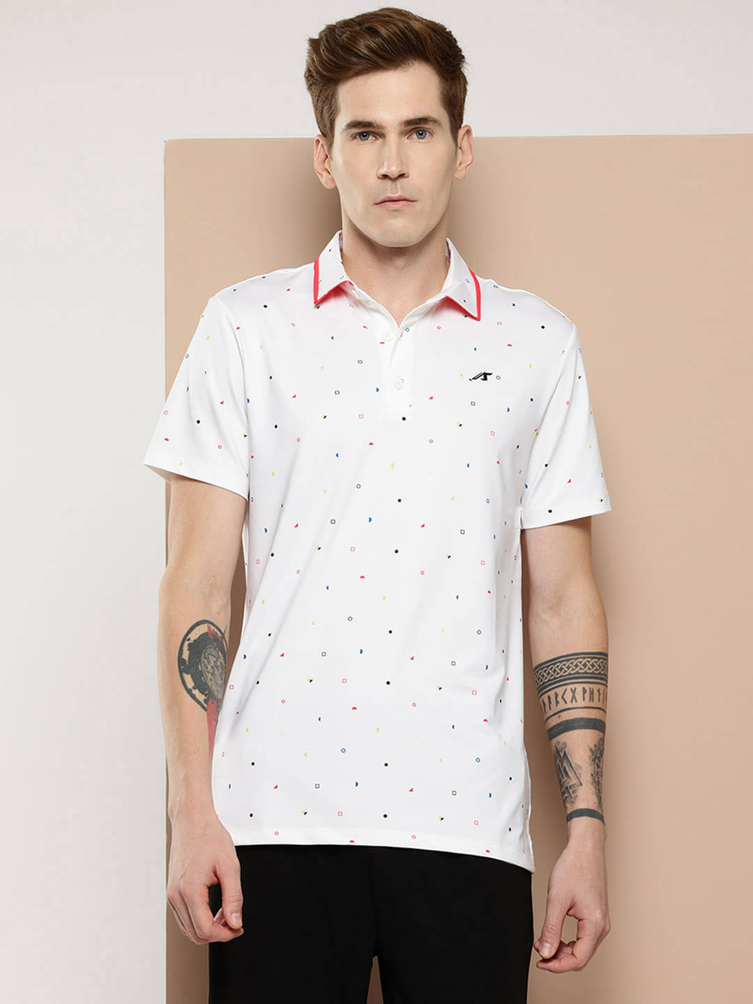 Alcis White Polyester Regular Fit Men's Sports Polo T-Shirt ( Pack of 1 ) Alcis White Polyester Regular Fit Men's Sports Polo T-Shirt ( Pack of 1 )