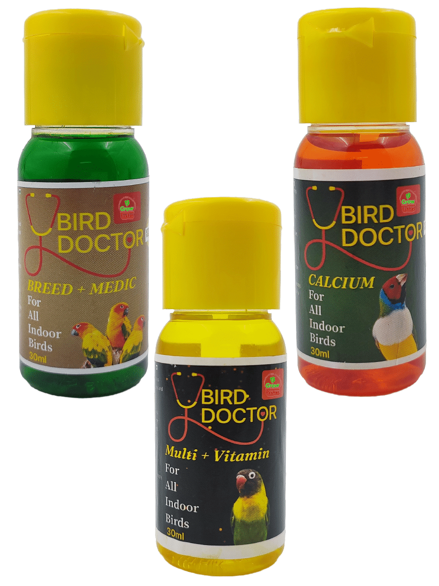Breed, Calcium, Multivitamins Each 30ml Immunity Booster for All Birds for Healthy Growth with Essential Vitamins, Minerals, Health for All Kind Breed, Calcium, Multivitamins Each 30ml Immunity Booster for All Birds for Healthy Growth with Essential Vitamins, Minerals, Health for All Kind