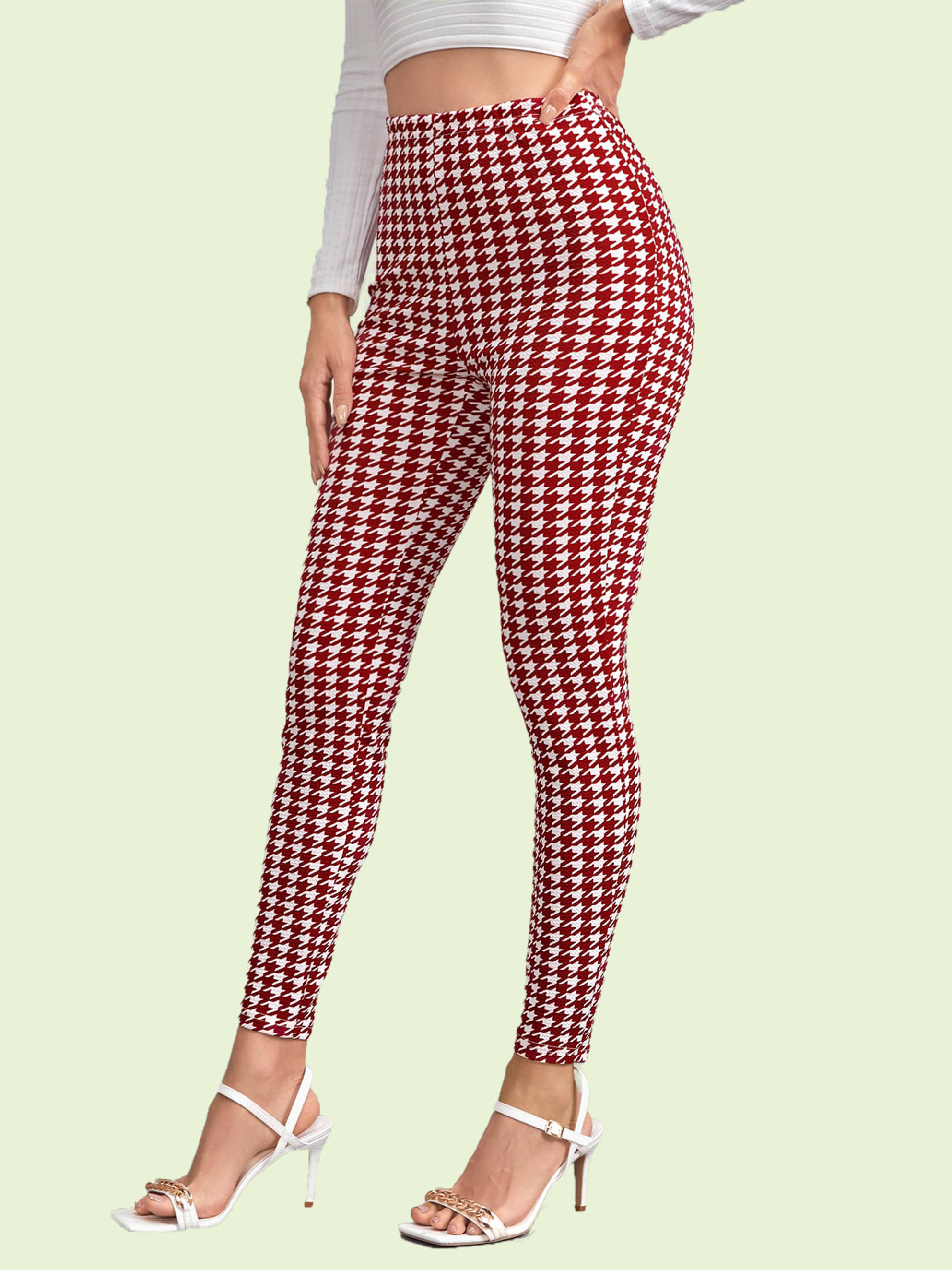 DTR FASHION - Cotton Blend Regular Fit Red Women's Jeggings ( Pack of 1 )