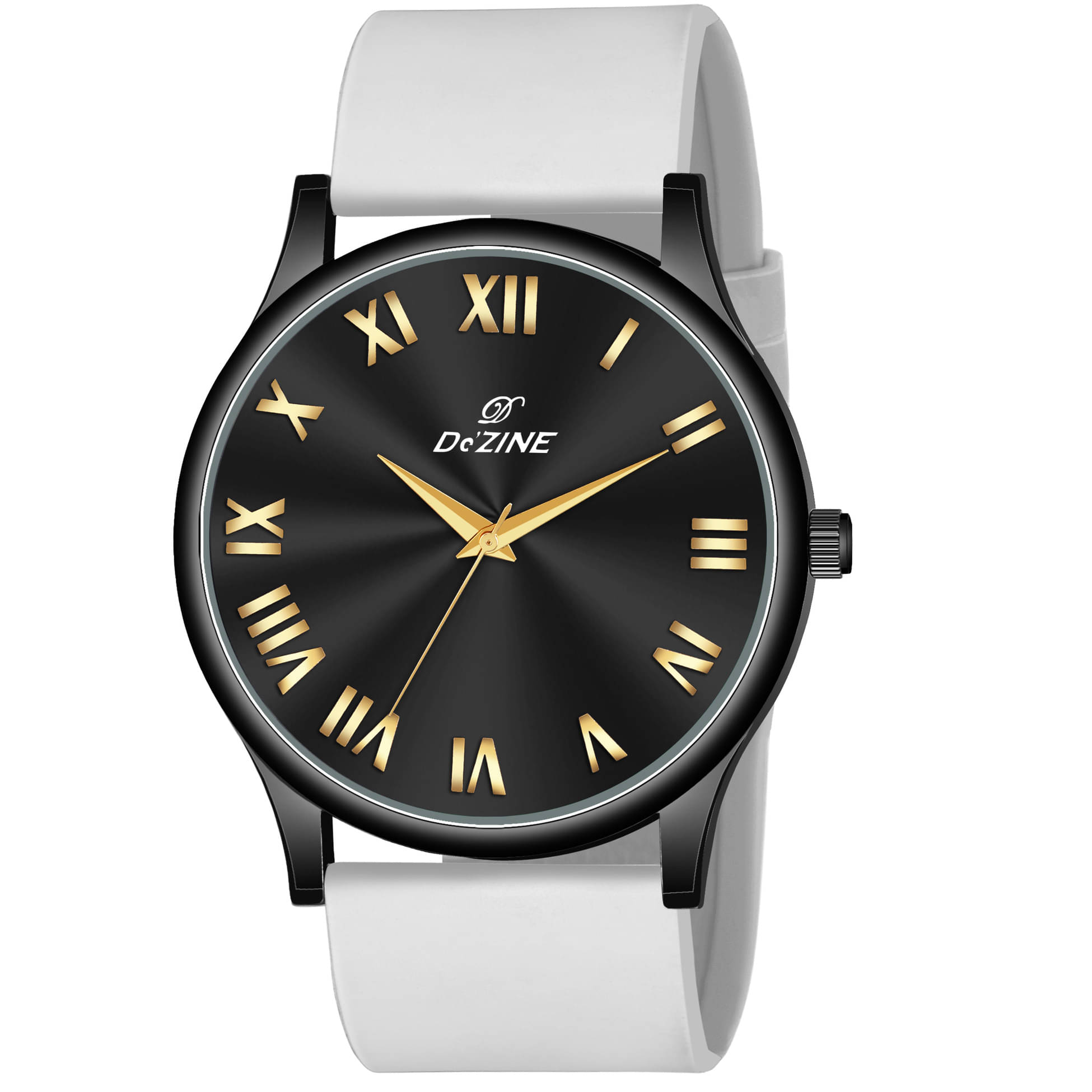     			Dezine Light Grey Silicon Analog Men's Watch