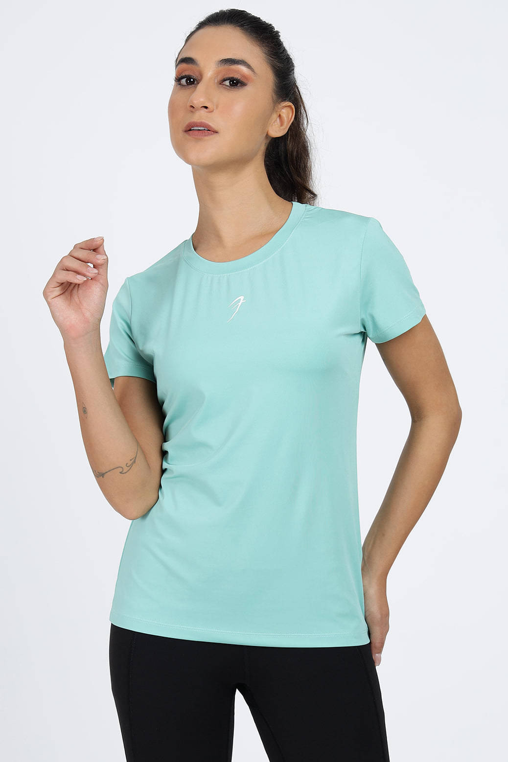     			Fuaark Green Polyester Tees - Single