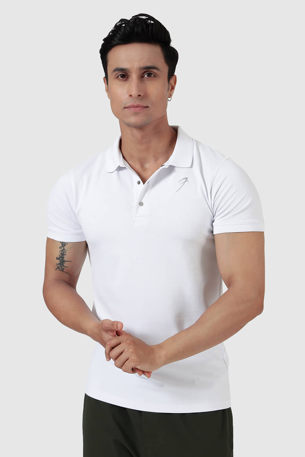 Fuaark Black Cotton Regular Fit Men's Sports Polo T-Shirt ( Pack of 1 )