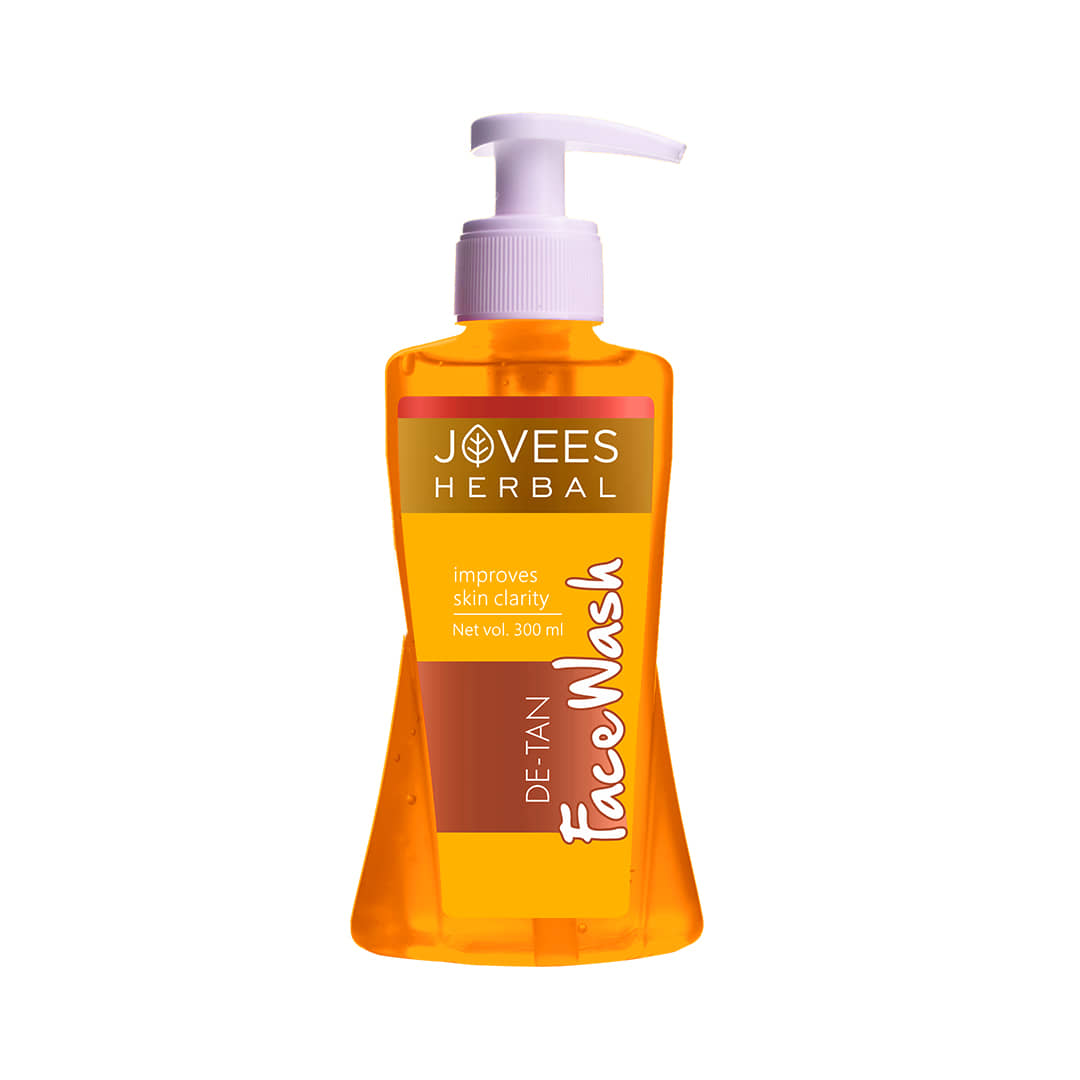 Jovees Herbal De-Tan Face Wash For Tan Removal For All Skin Type 300ml, ( Pack of 1 )