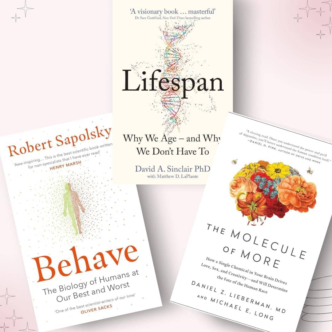     			LOOKLINE Behave , Lifespan & The Molecule of More Set of 3 Novels English Bestsellers