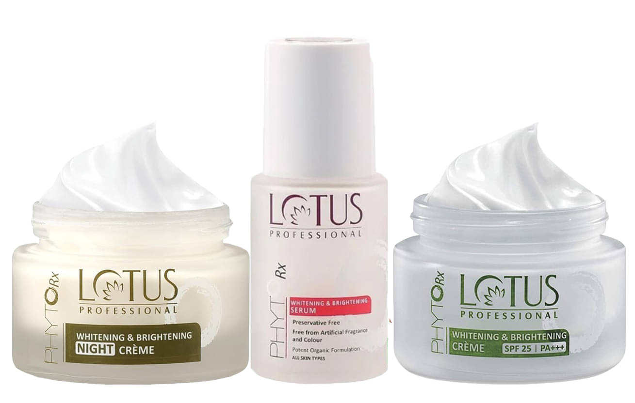 Lotus Professional Whitening & Brightening Day Cream 50g , Night Cream 50g , Serum 30ml (Packof 3) Lotus Professional Whitening & Brightening Day Cream 50g , Night Cream 50g , Serum 30ml (Packof 3)
