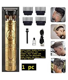 Multi Deal Hair Trimmer Gold Cordless Beard Trimmer With 60 minutes Runtime