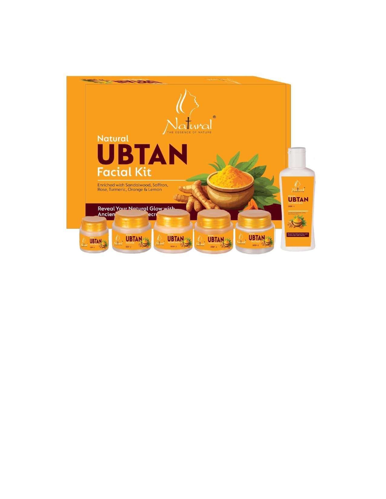 NATURAL THE ESSENCE OF NATURE Less Than 3 Times Use Facial Kit For All Skin Type Turmeric 335 ( Pack of 1 ) NATURAL THE ESSENCE OF NATURE Less Than 3 Times Use Facial Kit For All Skin Type Turmeric 335 ( Pack of 1 )